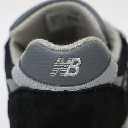 U998BL / ローカット レースアップ レザー スエード スニーカー