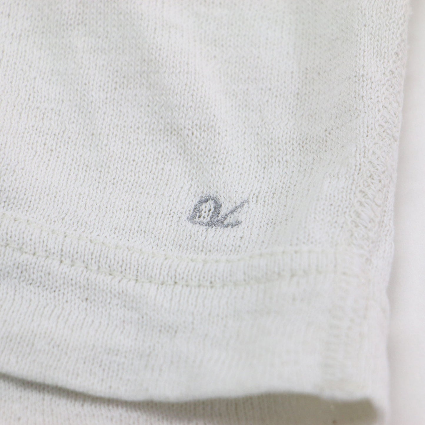 ギマニットのショートスウェットTシャツ / カットソー 半袖 クルーネック ワイド ドロップショルダー ロゴ 刺繍 コットン