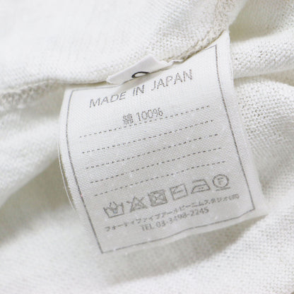ギマニットのショートスウェットTシャツ / カットソー 半袖 クルーネック ワイド ドロップショルダー ロゴ 刺繍 コットン