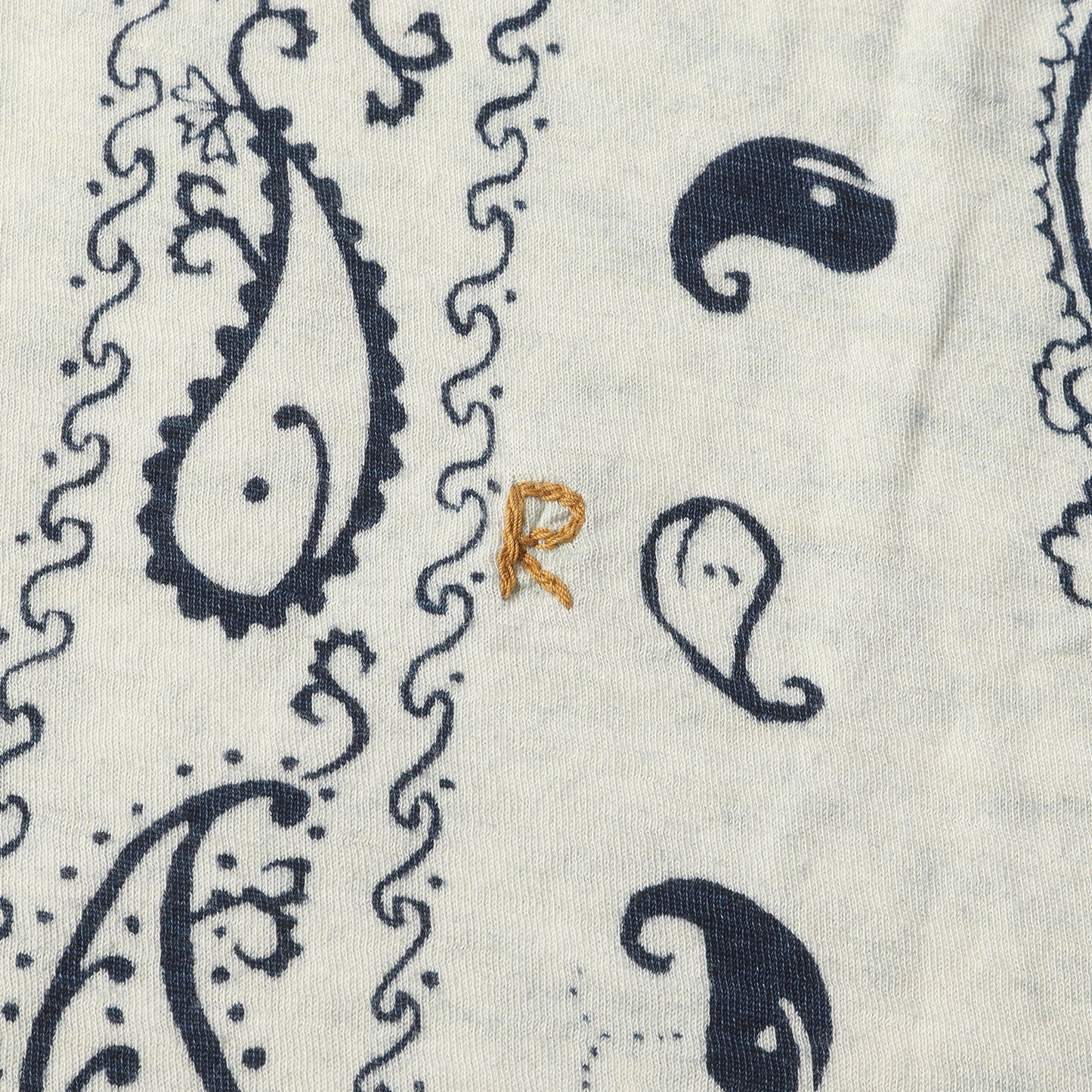 クジラ柄 コットン バンダナ / スカーフ 総柄 ブランドロゴ 刺繍 正方形