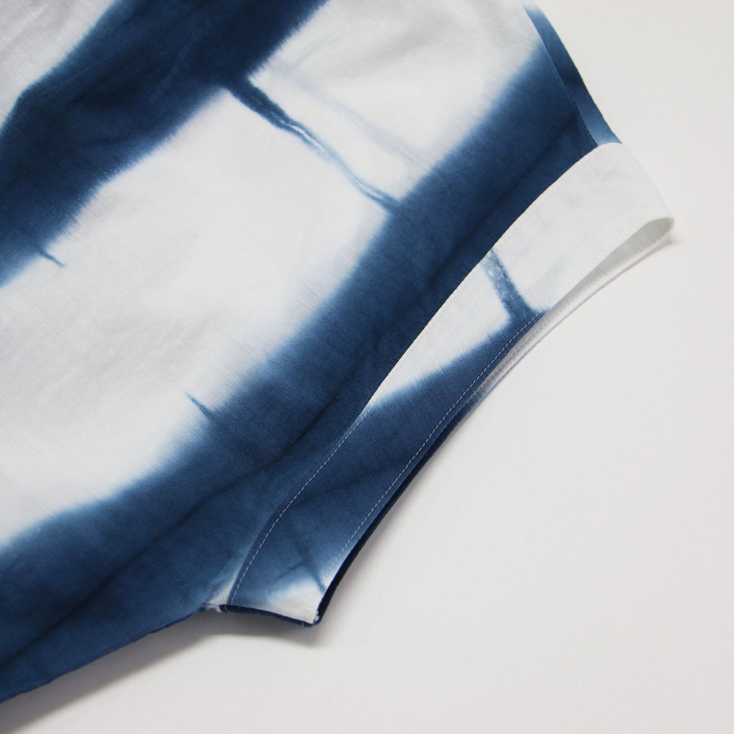 25秋冬 コットン キュプラ リネン 板染め kaftan ワンピース / カフタン シャツワンピース 半袖 ロング丈 ワイド