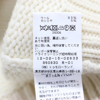 21秋冬 ラム カシミヤ ジャカード クルーネック プルオーバー / ニット 長袖 ノルディック柄 コンパクト リブ ローゲージ ウール