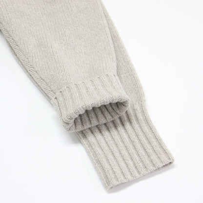 21秋冬 ラムカシミヤ Vネック カーディガン / ニット 長袖 ワイド ドロップショルダー ウール