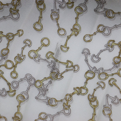 ビットプリント アシンメトリー プリーツスカート / ロング丈 ビット柄 総柄 Aラインフレアシルエット