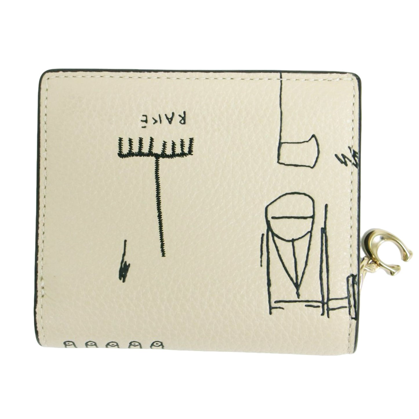 × JEAN-MICHEL BASQUIAT Wallet / ジャン＝ミシェル バスキア スナップ ウォレット 二つ折り 財布 コンパクト チャーム