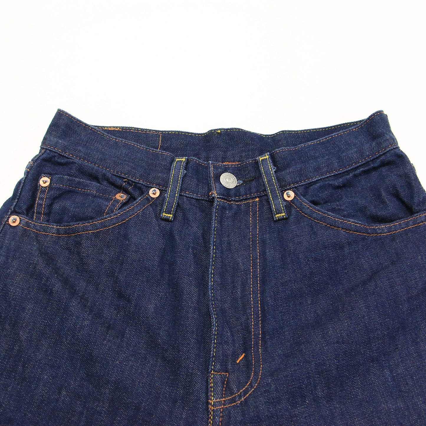 デニム パンツ / 1950s 701 Jeans Rigid 50701-0008 セルビッジ ストレート 5ポケット ハイウエスト コットン