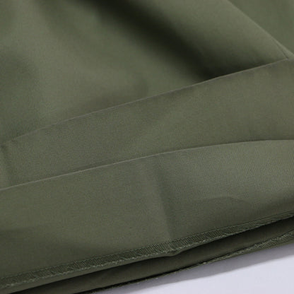 24春夏 コットン ギャバジン タック ワイドパンツ / ストレート センタープレス ハイウエスト