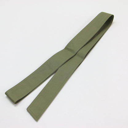 24春夏 コットンギャバジン フレアベルテッドジレ / ベスト Vネック カラーレス ホック ベルト付き スリット