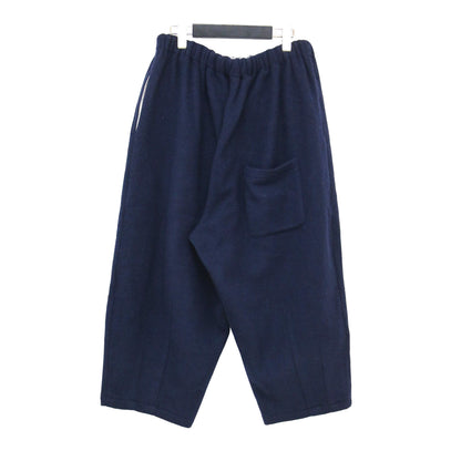 縮絨ウール フランネル バルーンパンツ / ワイドパンツ テーパード ウエストゴム