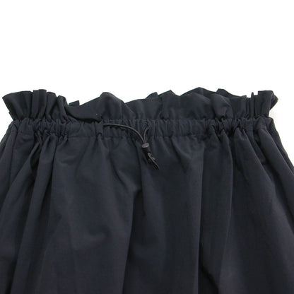24春夏 ギャザーマキシスカート / GATHER MAXI SKIRT ロングスカート Aライン フレア ウエストゴム ドローコード サイドスリット ウォッシャブル
