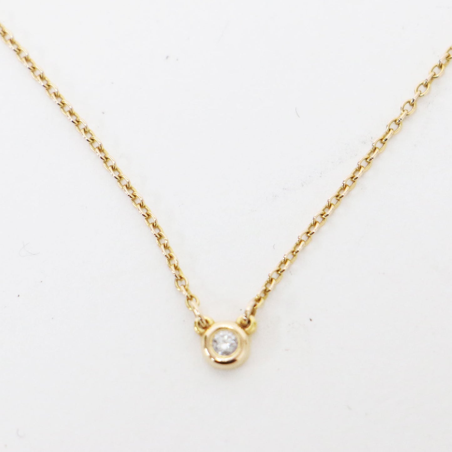 エルサ ペレッティ バイザヤード ダイヤモンド ネックレス / K18YG 750