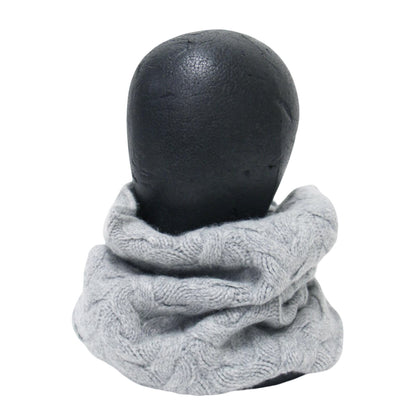 カシミヤ ケーブル編み スヌード / マフラー ニット ローゲージ