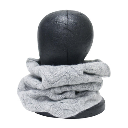 カシミヤ ケーブル編み スヌード / マフラー ニット ローゲージ