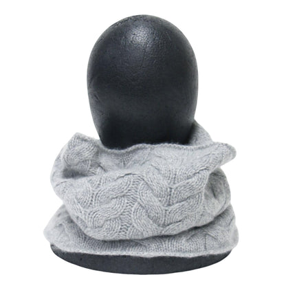 カシミヤ ケーブル編み スヌード / マフラー ニット ローゲージ