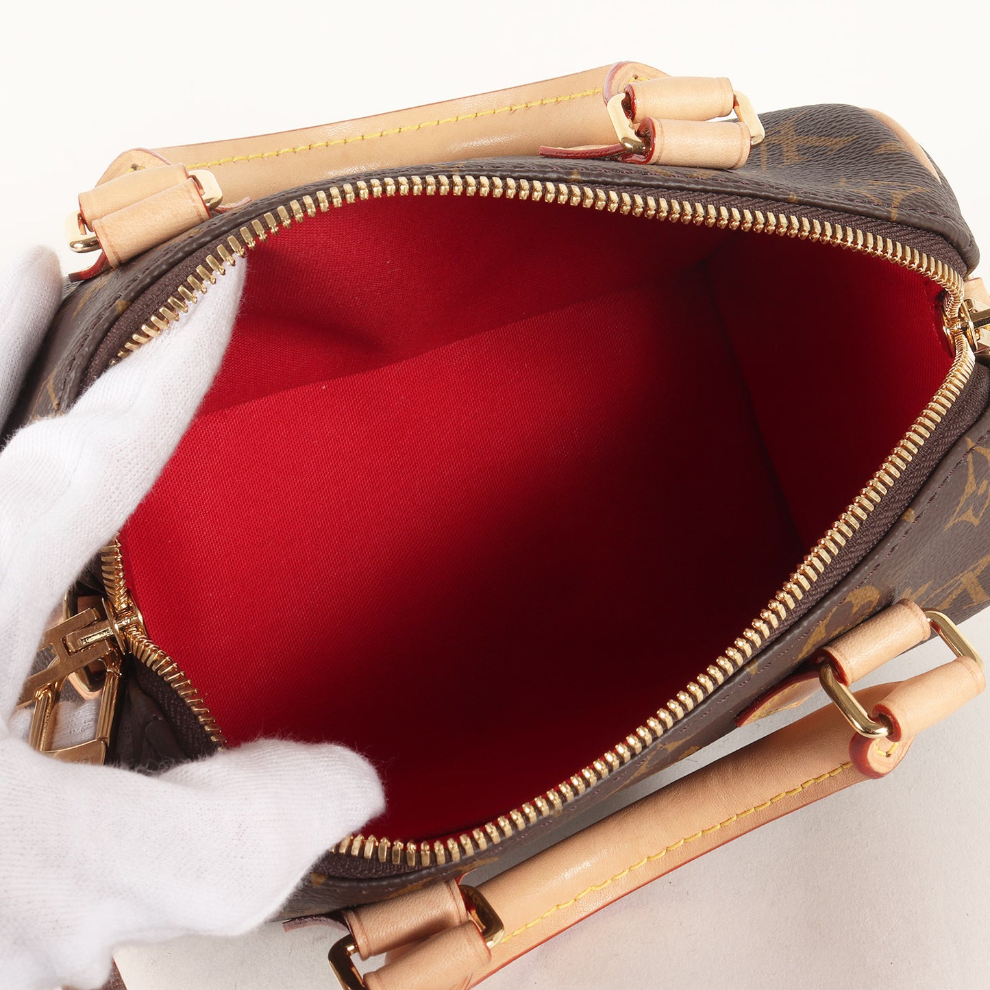 スピーディ･バンドリエール 20 / ハンドバッグ ショルダー 2WAY 肩掛け クロスボディ パドロック モノグラム 牛革