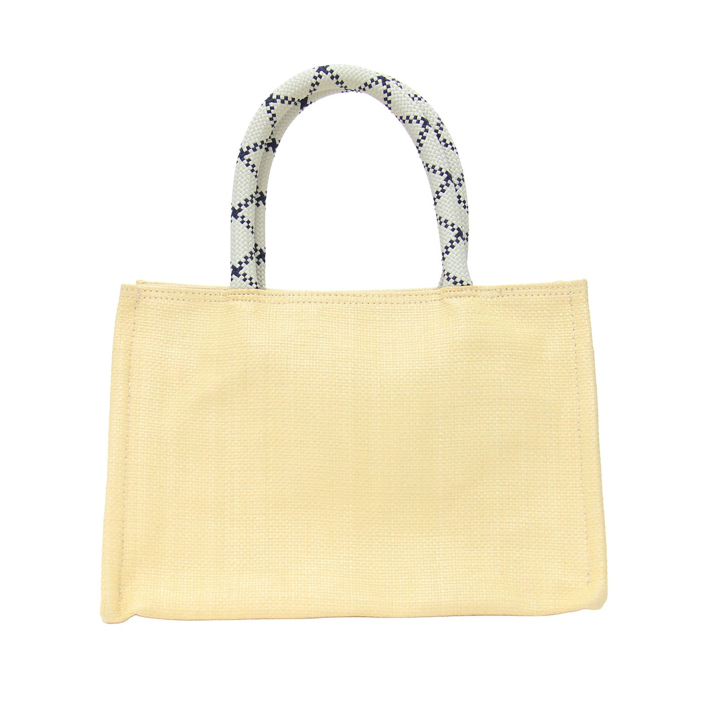 25春夏 刺繍 メッシュ ハンドバッグ / SAC SQ MESH トートバッグ ダブルハンドル スクエア型 ロゴ パラコード
