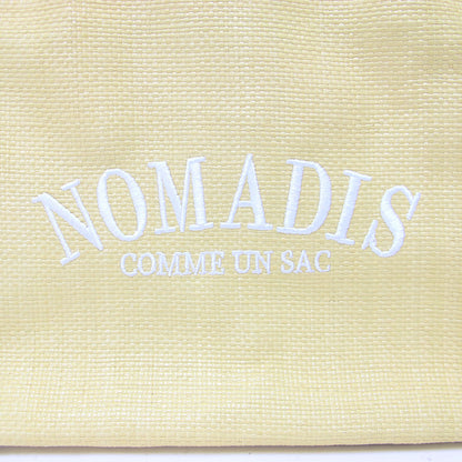 25春夏 刺繍 メッシュ ハンドバッグ / SAC SQ MESH トートバッグ ダブルハンドル スクエア型 ロゴ パラコード