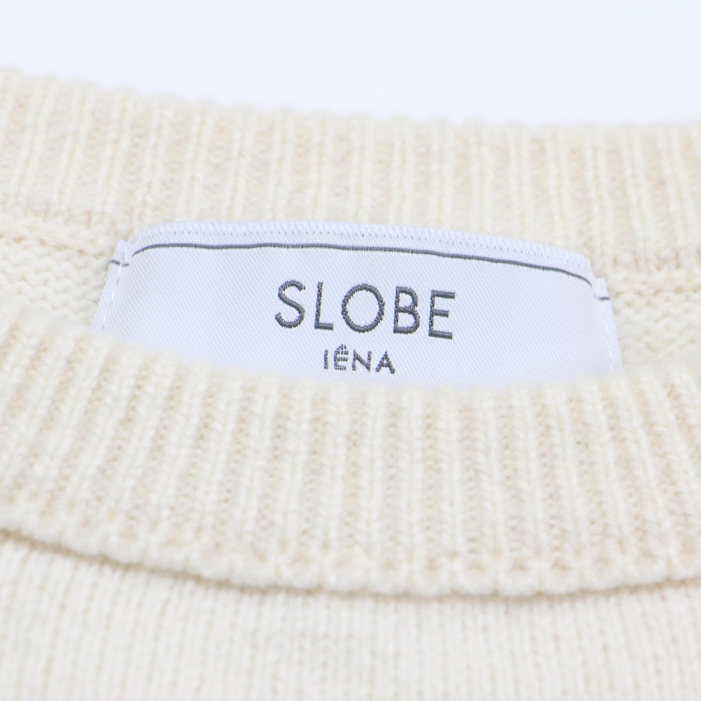 22秋冬 クルーネック ロゴ ニット / LE BATEAU プルオーバー 長袖 オーバーサイズ コットン ウール