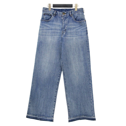 23春夏 5ポケット ストレート デニムパンツ / 5 1/2 LOOSE-STRAIGHT DENIM ローライズ ワイド コットン