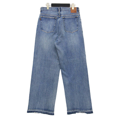23春夏 5ポケット ストレート デニムパンツ / 5 1/2 LOOSE-STRAIGHT DENIM ローライズ ワイド コットン