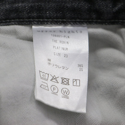 ワイド デニムパンツ / THE ROBIN ブーツカット 5ポケット ダメージ加工 ストレッチ コットン