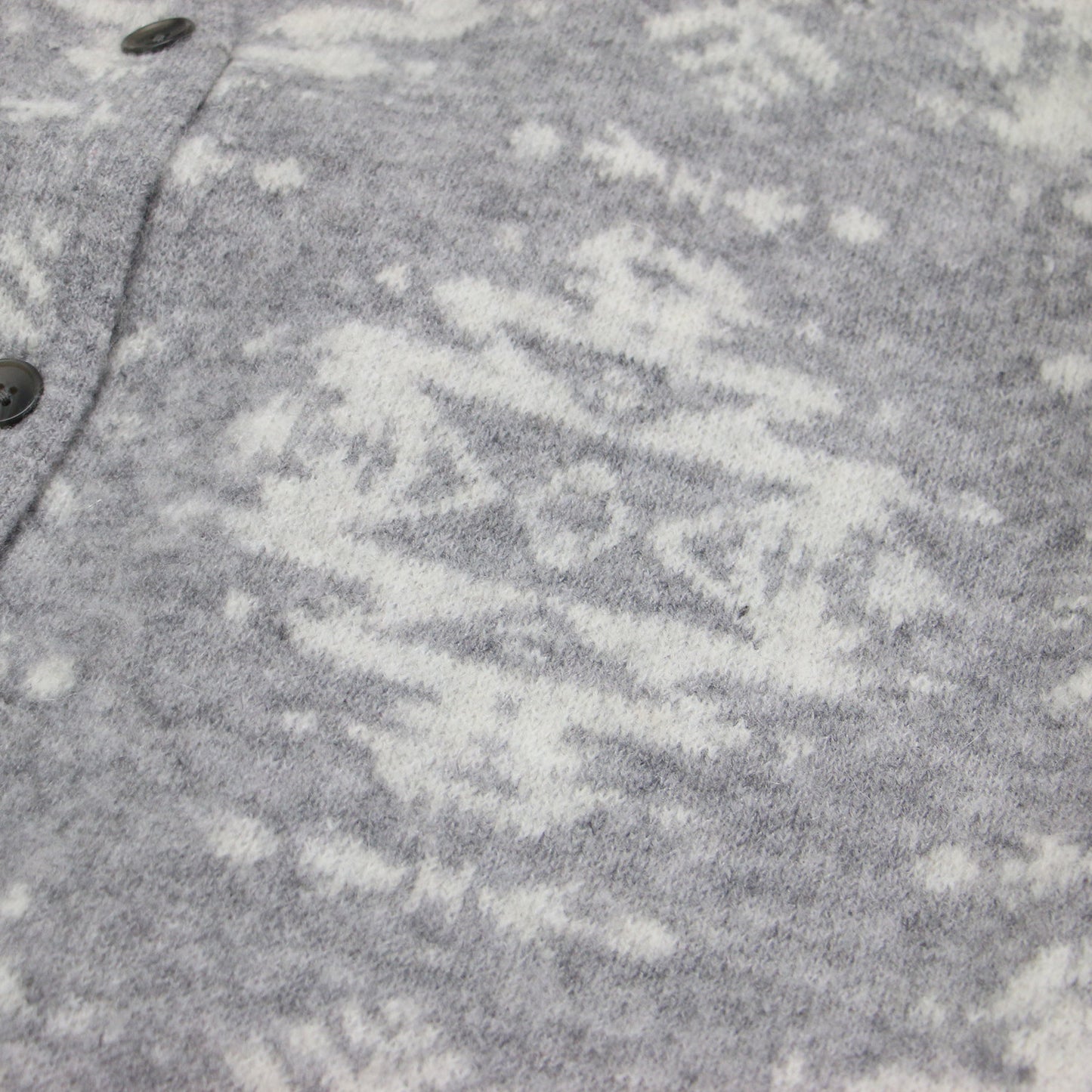× JOURNAL STANDARD relume 別注 23秋冬 総柄 Vネック カーディガン / ニット 長袖 ワイド ドロップショルダー ウール アルパカ