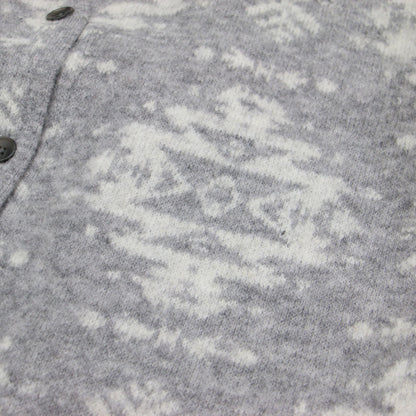 × JOURNAL STANDARD relume 別注 23秋冬 総柄 Vネック カーディガン / ニット 長袖 ワイド ドロップショルダー ウール アルパカ