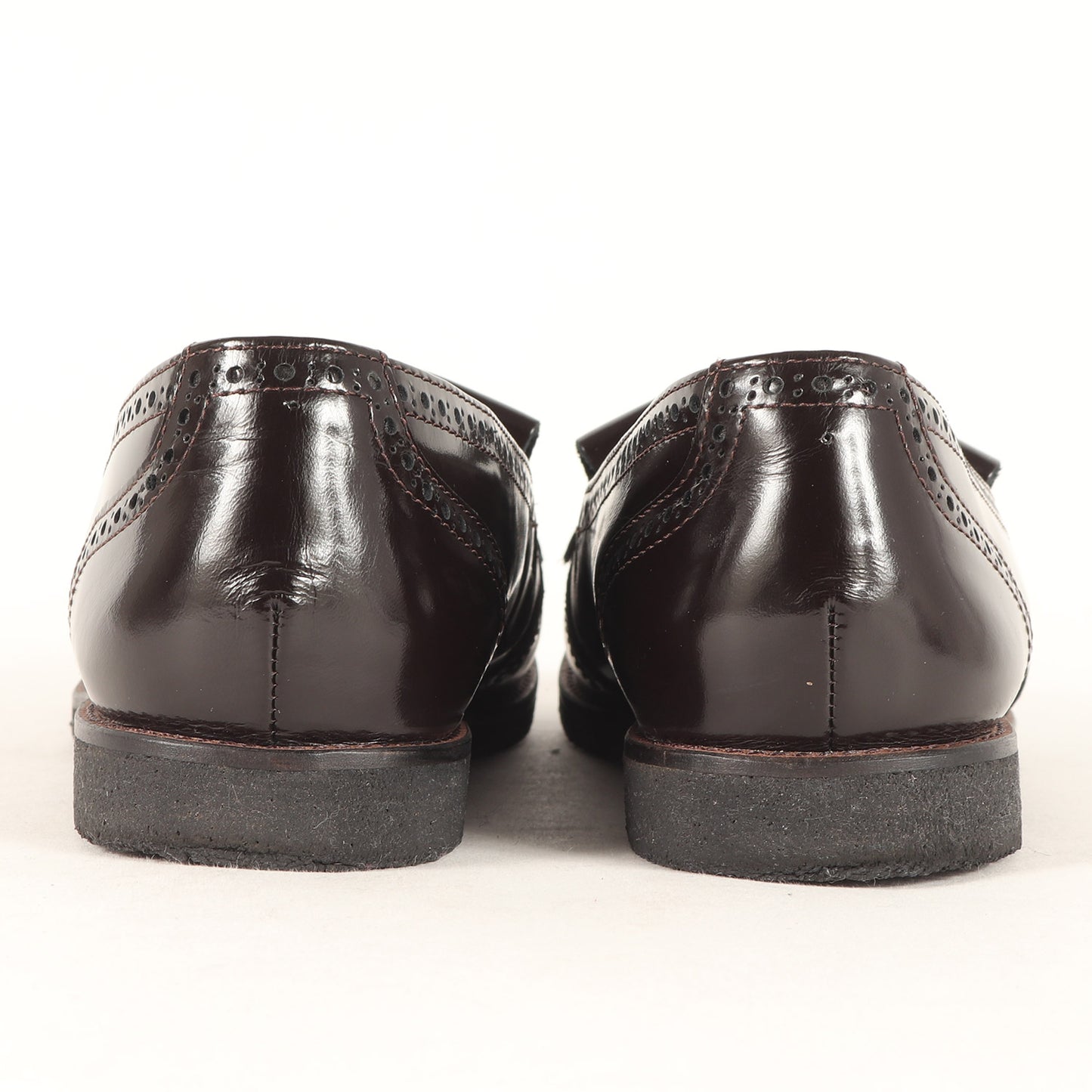 23秋冬 タッセルモチーフ フリンジ フラットシューズ / ローファー ラウンドトゥ ウイングチップ 天然皮革