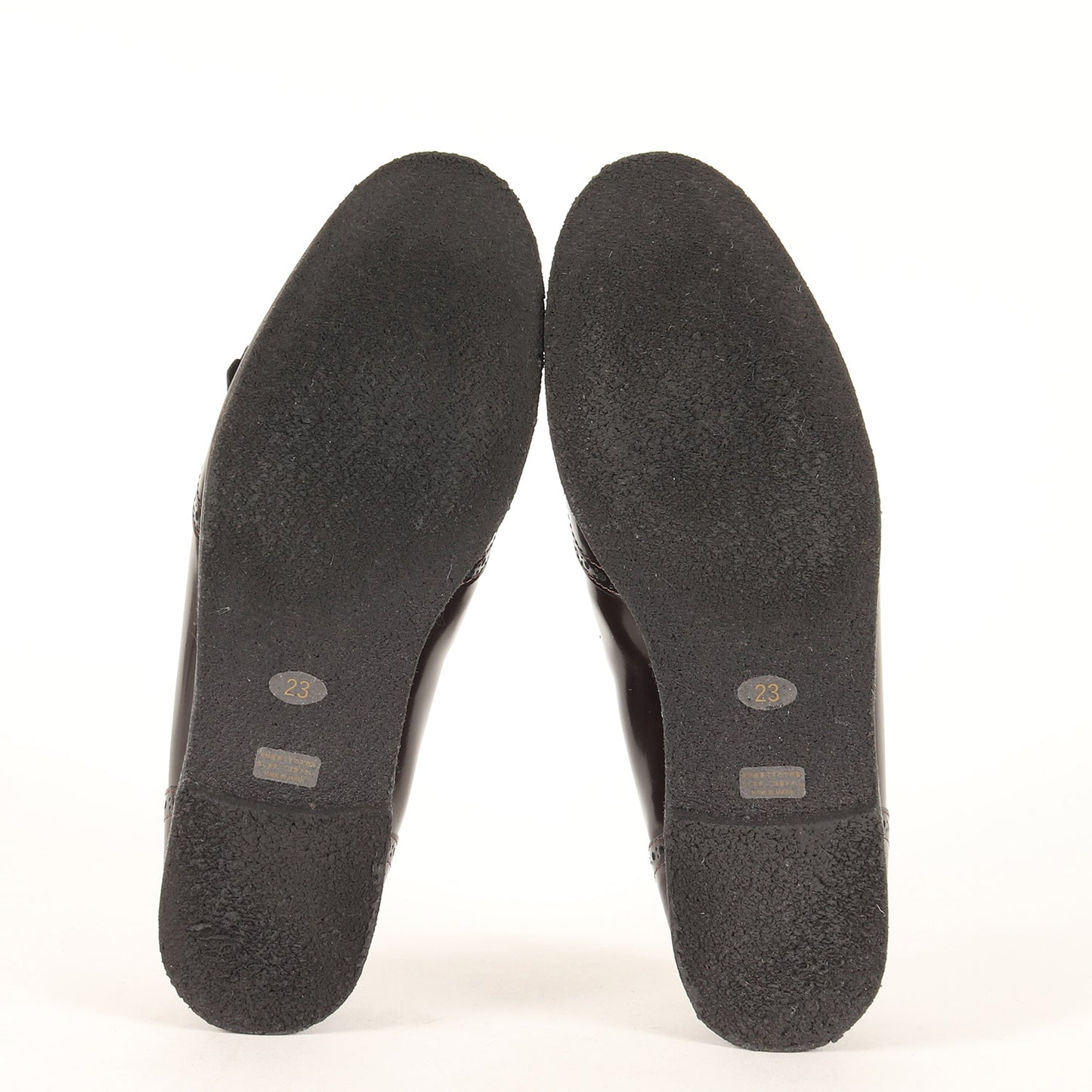 23秋冬 タッセルモチーフ フリンジ フラットシューズ / ローファー ラウンドトゥ ウイングチップ 天然皮革