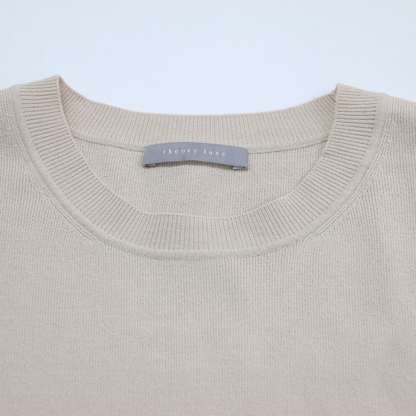 25春夏 コンパクト クルーネック プルオーバー / Adler Ellen B Sweater ニット 5分袖 ストレッチ