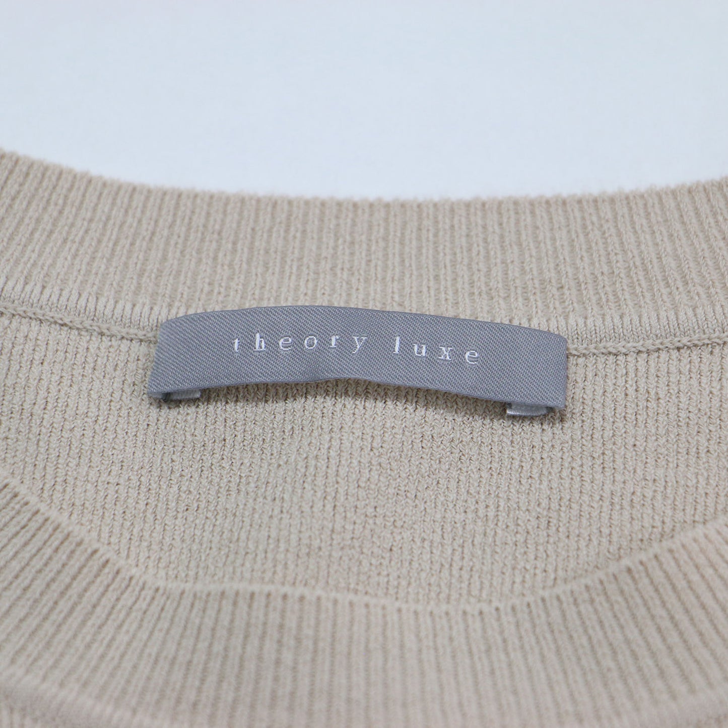 25春夏 コンパクト クルーネック プルオーバー / Adler Ellen B Sweater ニット 5分袖 ストレッチ