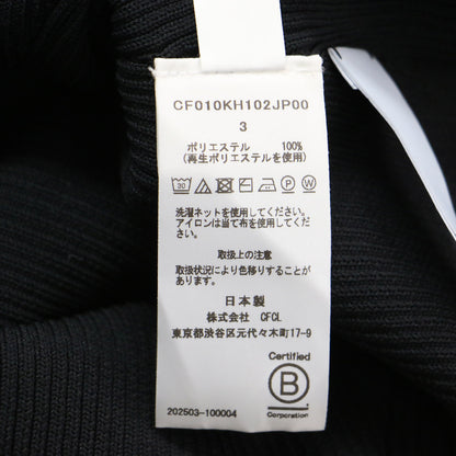 25秋冬 ポッタリー Vネック スリーブレス ドレス / POTTERY V-NECK SLEEVELESS DRESS ニットワンピース ノースリーブ ストレッチ ハイゲージ