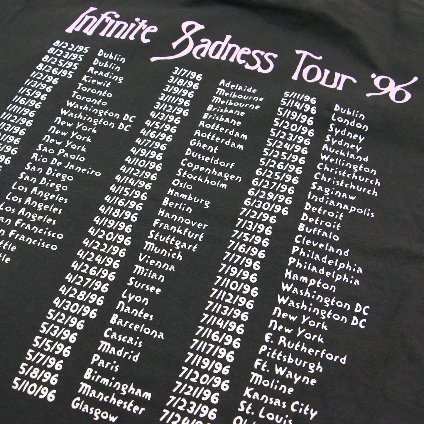 25春夏 OPEN STUDIO バンドTシャツ / SMASHING PUMPKINS IS TOUR 96 TEE クルーネック 半袖 グラフィック コットン