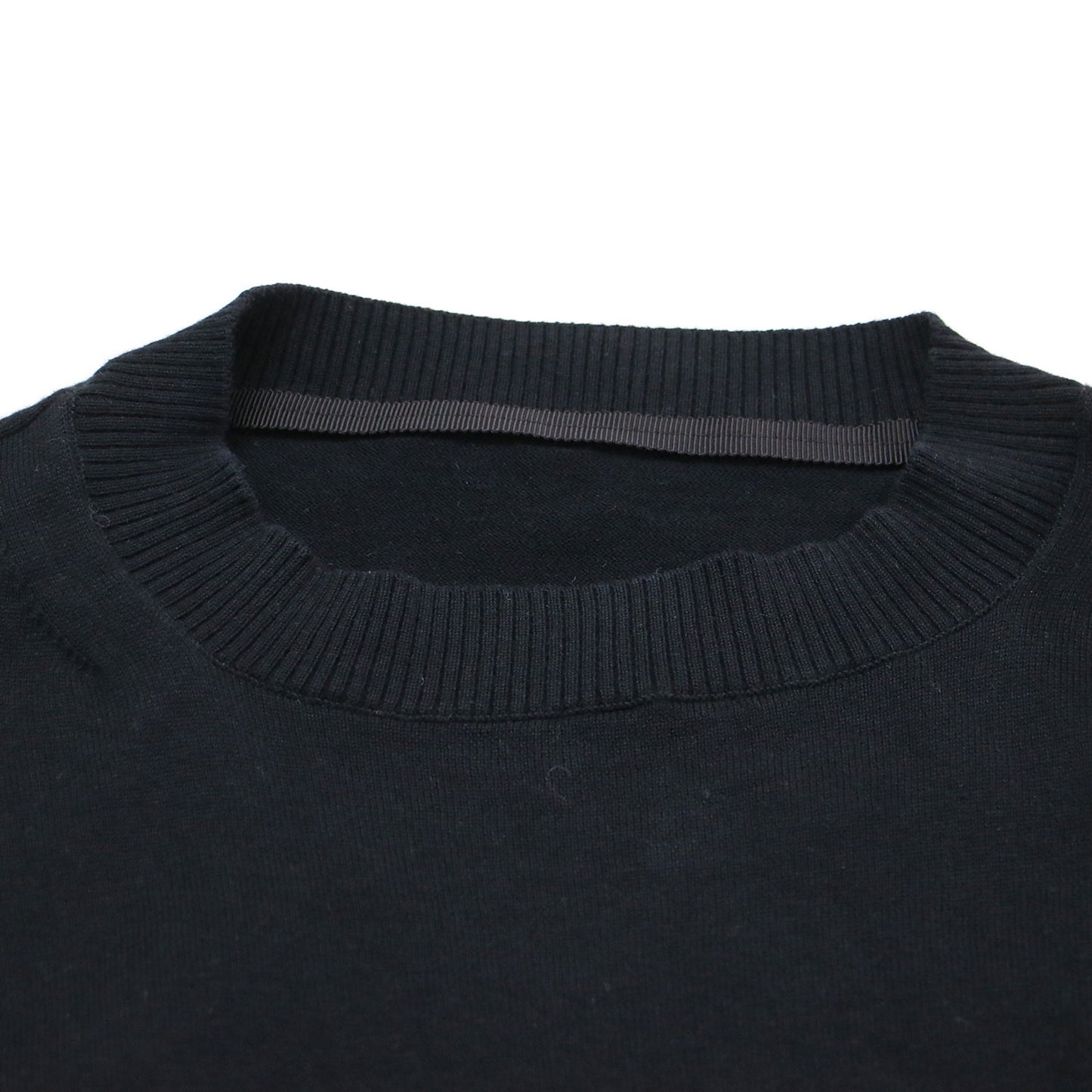 20春夏 ファブリックコンボ ニット プルオーバー / Fabric Combo Knit Pullover ボトルネック 半袖 アシンメトリー 異素材 シアー コットン