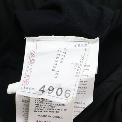 20春夏 ファブリックコンボ ニット プルオーバー / Fabric Combo Knit Pullover ボトルネック 半袖 アシンメトリー 異素材 シアー コットン