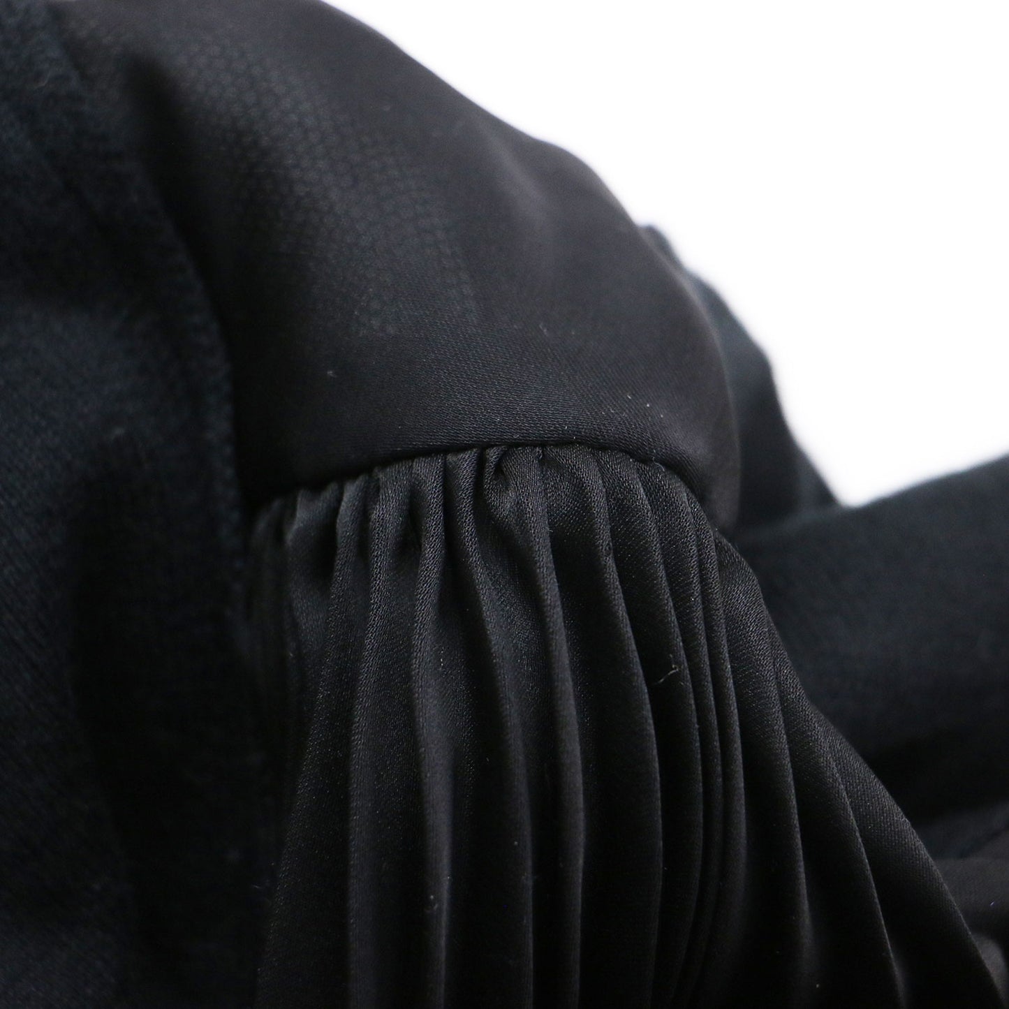 20春夏 ファブリックコンボ ニット プルオーバー / Fabric Combo Knit Pullover ボトルネック 半袖 アシンメトリー 異素材 シアー コットン