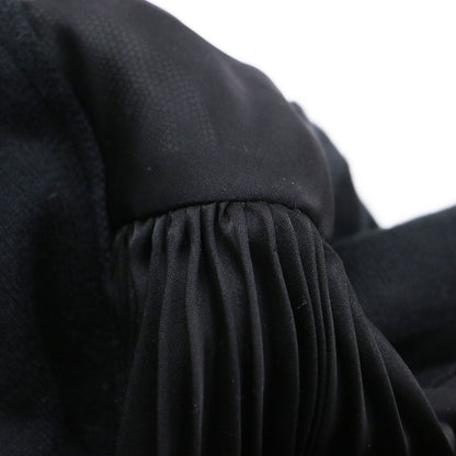 20春夏 ファブリックコンボ ニット プルオーバー / Fabric Combo Knit Pullover ボトルネック 半袖 アシンメトリー 異素材 シアー コットン