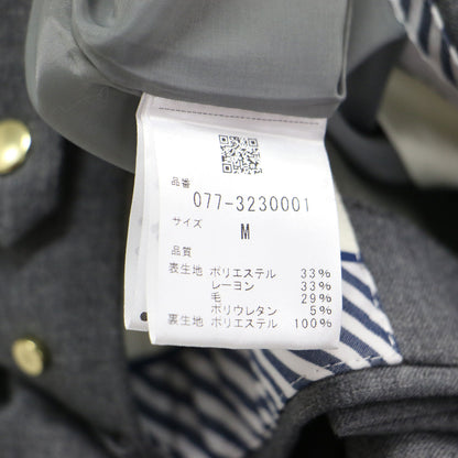 23秋冬 センタープレス セミワイドパンツ / スラックス センタープレス ストレート ウール