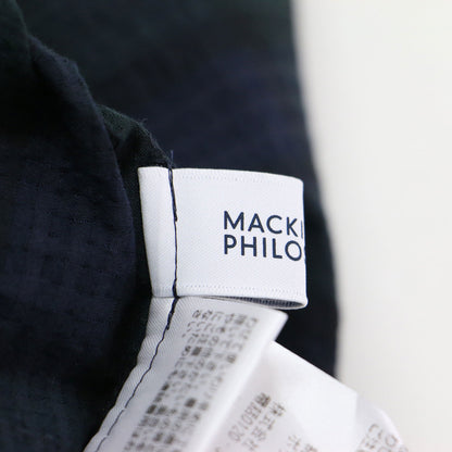 25春夏 サッカーチェックスキッパーブラウス / プルオーバー 半袖 フレンチスリーブ タック 凹凸 総柄 コットン ウォッシャブル