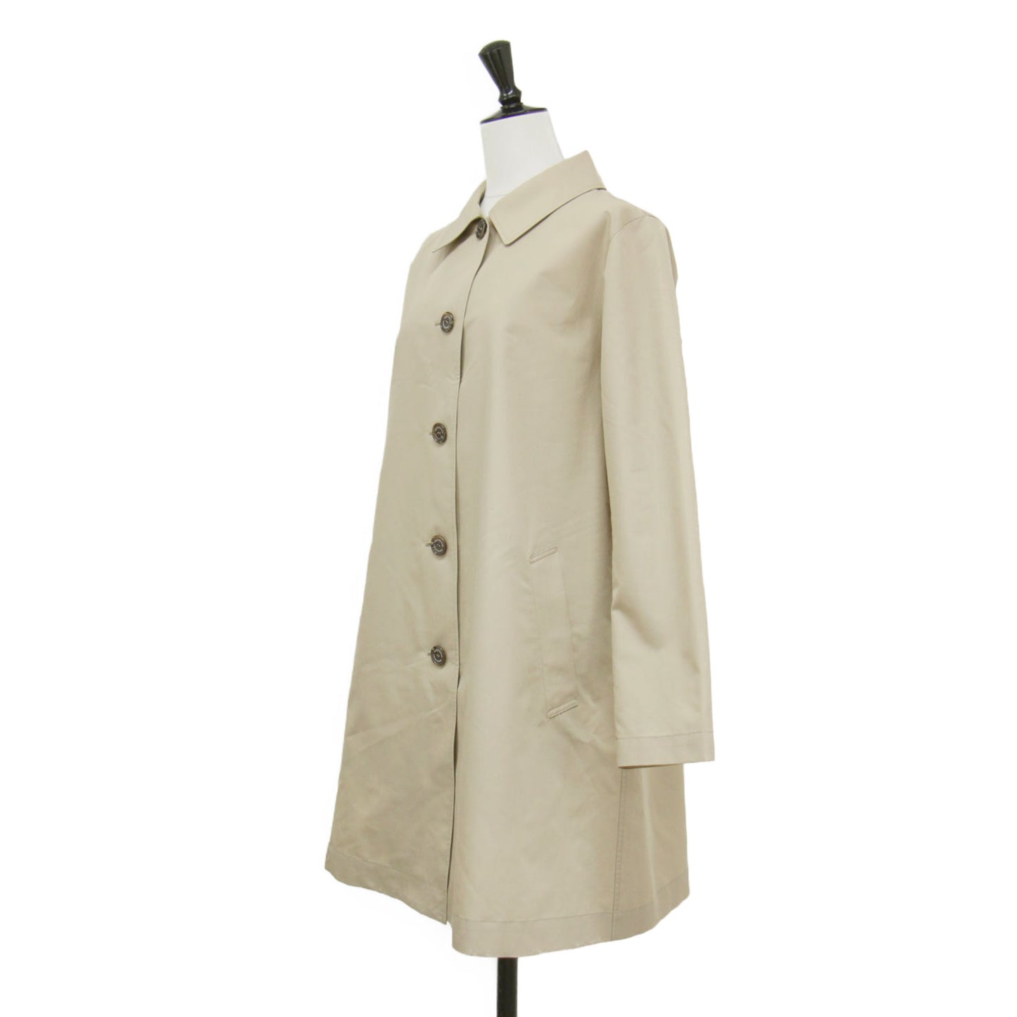 25春夏 マレー レインウェザークロス ステンカラーコート / MORAY ジャケット ミドル丈 Aライン スリット 撥水加工