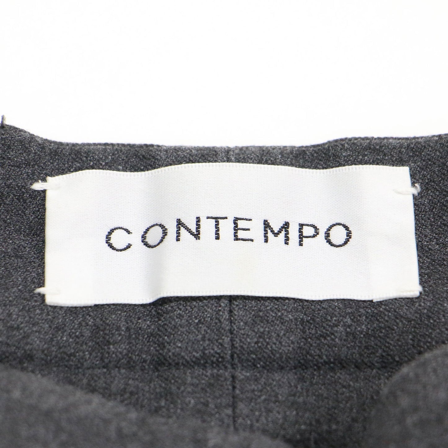 CONTEMPO ハイウエスト クロップドパンツ / ワイド テーパード ストレッチ