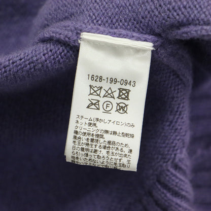 23秋冬 ウール カシミヤ オーバー Vネック カーディガン / ニット 長袖 ミドル丈 ハイゲージ