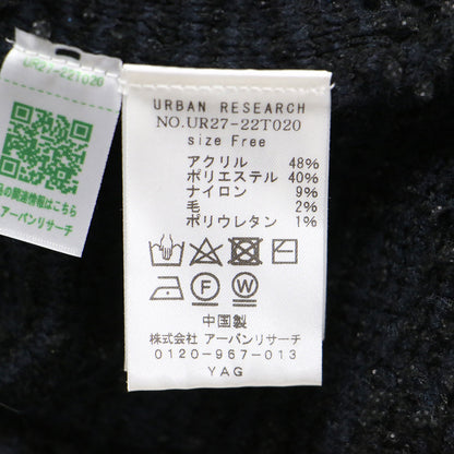 22秋冬 ワイド ツイード ニット ベスト / プルオーバー ノースリーブ Vネック スリット