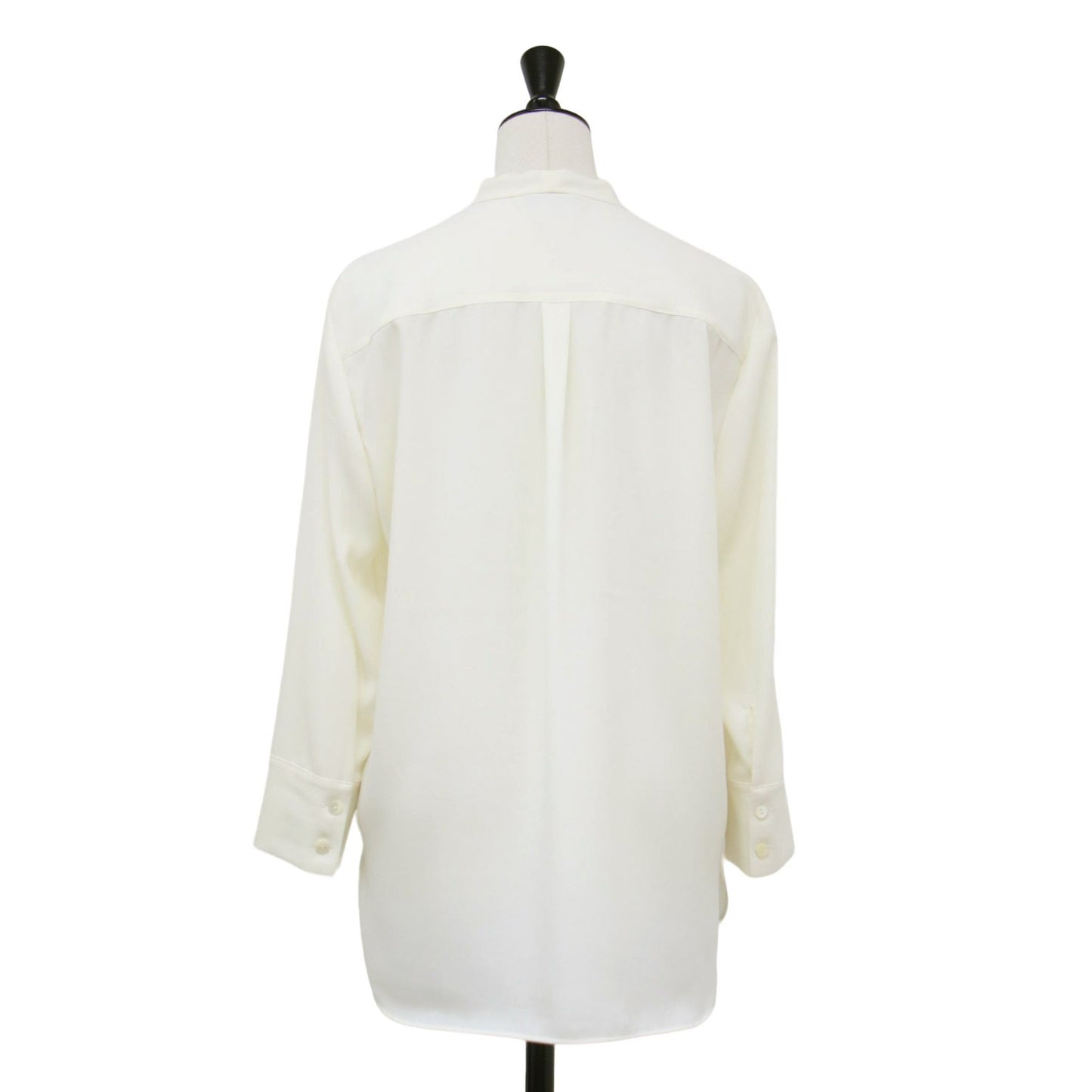 23春夏 ドレープ ボウタイ ブラウス / PRIME GGT TIE BLOUSE シャツ 長袖 リボン 比翼ボタン