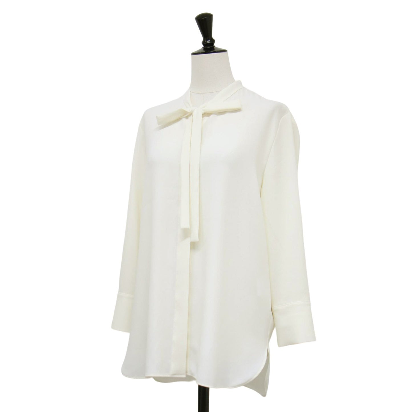 23春夏 ドレープ ボウタイ ブラウス / PRIME GGT TIE BLOUSE シャツ 長袖 リボン 比翼ボタン