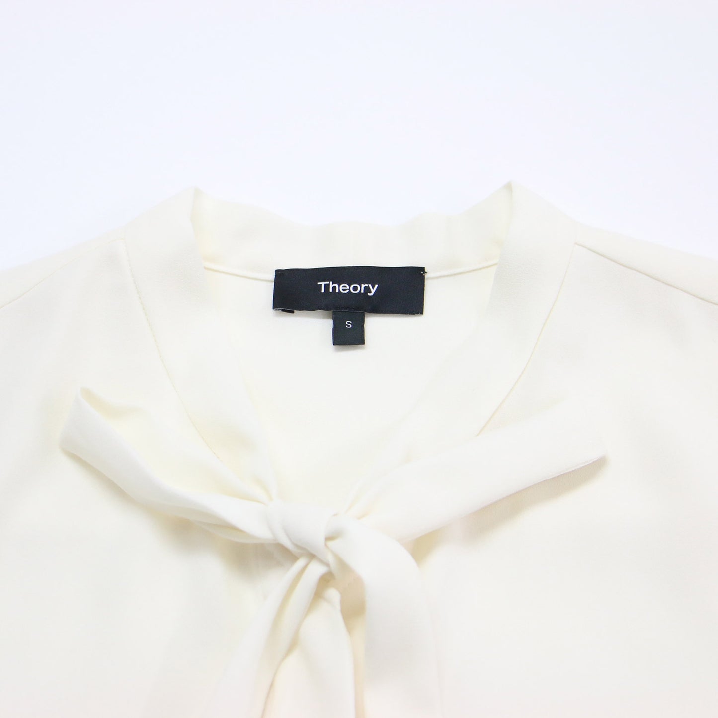 23春夏 ドレープ ボウタイ ブラウス / PRIME GGT TIE BLOUSE シャツ 長袖 リボン 比翼ボタン
