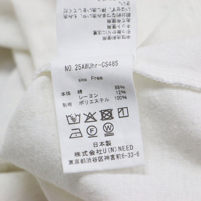 25秋冬 ファブリック ミックス ベースボール Tシャツ / Fabricmix Baseball Tee クルーネック 五分袖 クラッシュサテン コットン