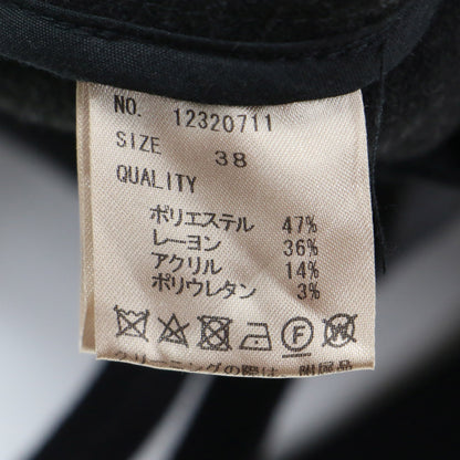 23秋冬 サスペンダー ハイウエスト パンツ / Suspenders Highwaist Pants テーパード タック ヘリンボーン