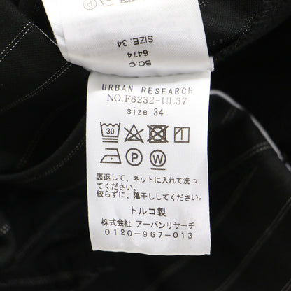 23秋冬 ストライプ ハイウエスト ワイド パンツ / Stretch Stripe Wide High-waisted Pants ストレッチ素材