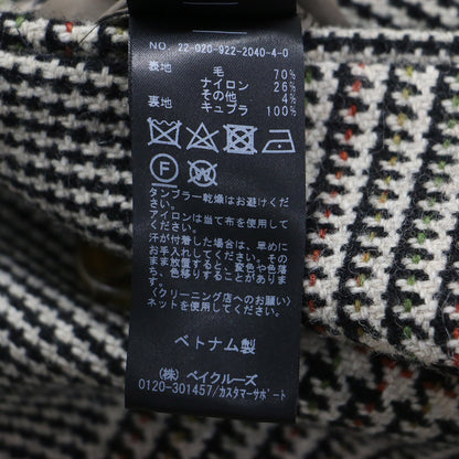22秋冬 グレンチェック ダブル コート / FABRICA GLEN CHECK COAT	 チェスター ロング ウール